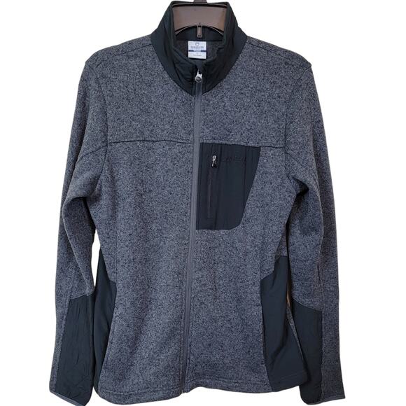 Magellan Women's Outdoors Zip Up Jacket Knit Long Sleeve Pockets Gray Size Large - Picture 1 of 5
